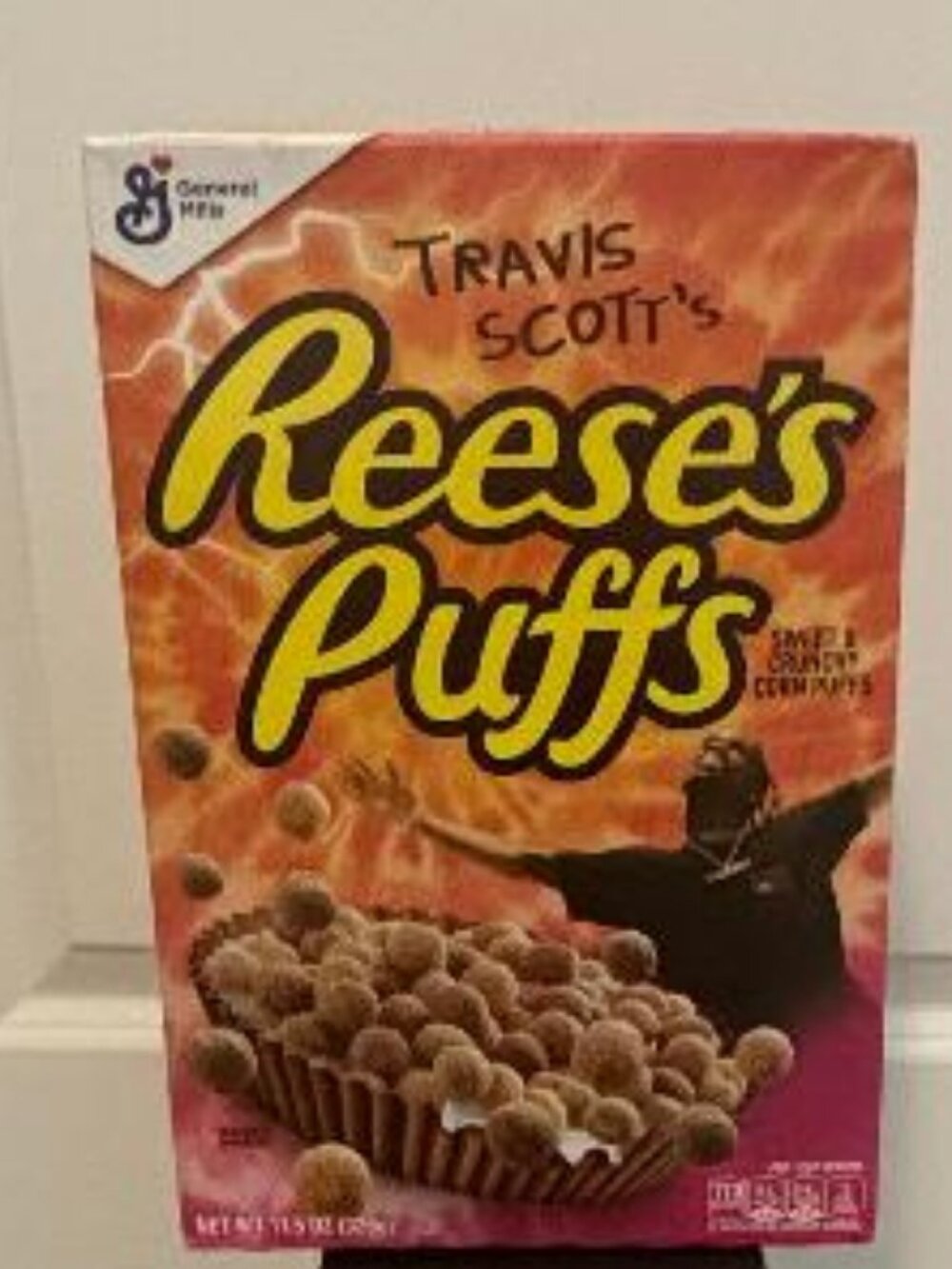 Travis Scott Limited-edition Reese’s Puff Cereal Box made by General Mills